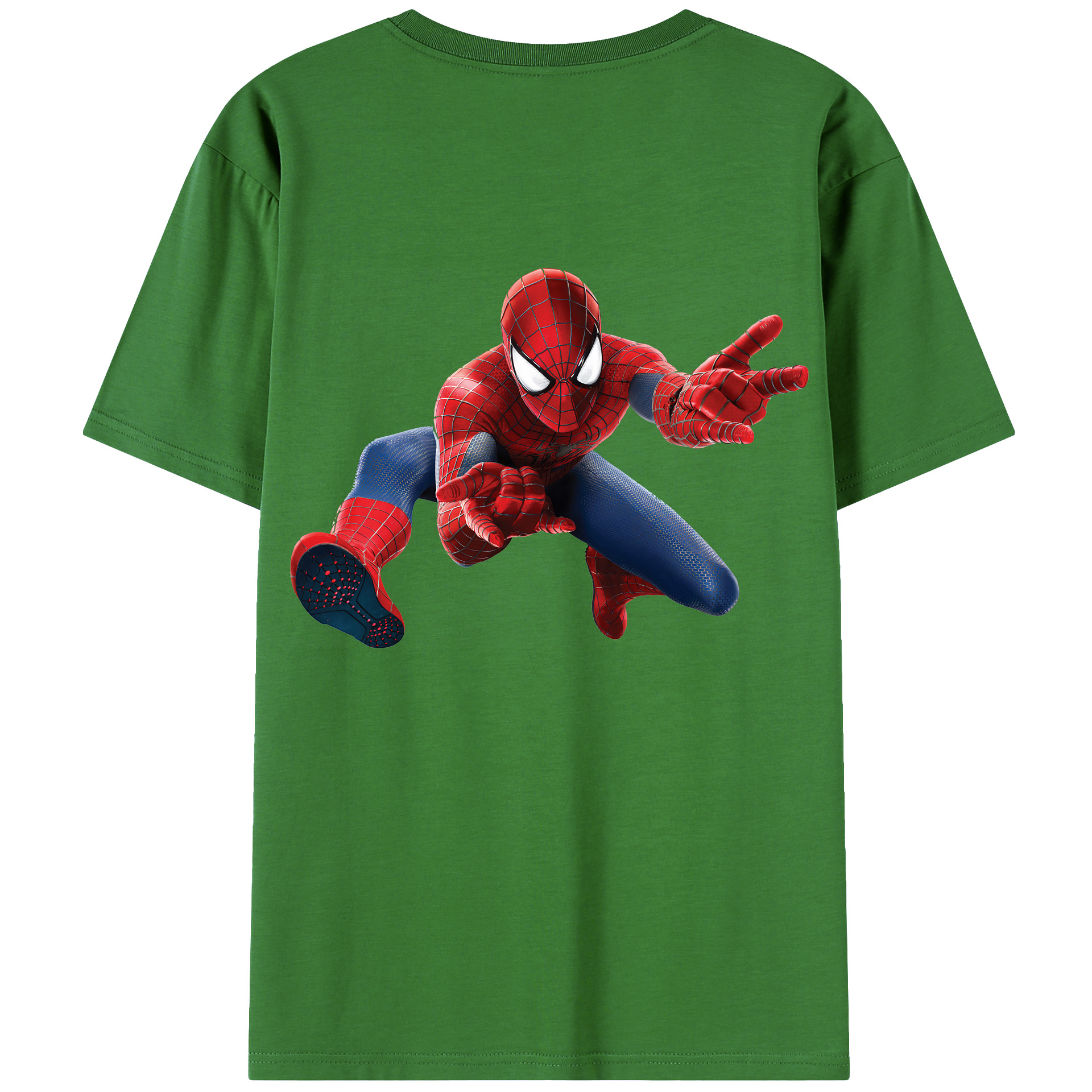 （画像用） Spider Man スパイダーマン レディース半袖Tシャツ(バックプリント)